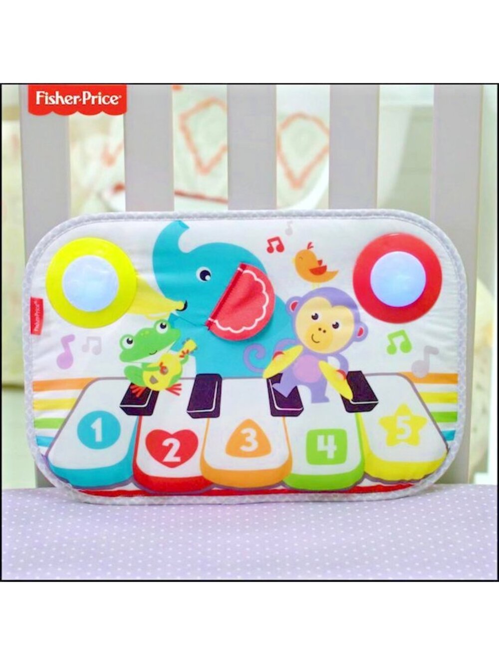 Fisher-Price Smart Stages Kick & Play Piano for Crib, Tummy Time - WORKING!!